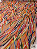 Italian Prabal Gurung Confetti Sticks Printed Cotton-Silk Voile - Multicolor