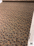 Hazy Animal Pattern Printed Linen - Shades of Brown