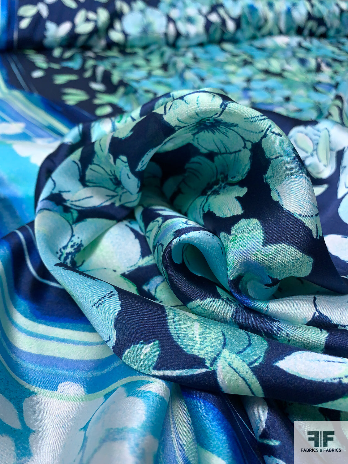floral polyester dress fabric Floral Koshibo Print Polyester Dress Fabric 048532