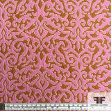 Classic Italian Brocade- Pink/Brown - Fabrics & Fabrics NY