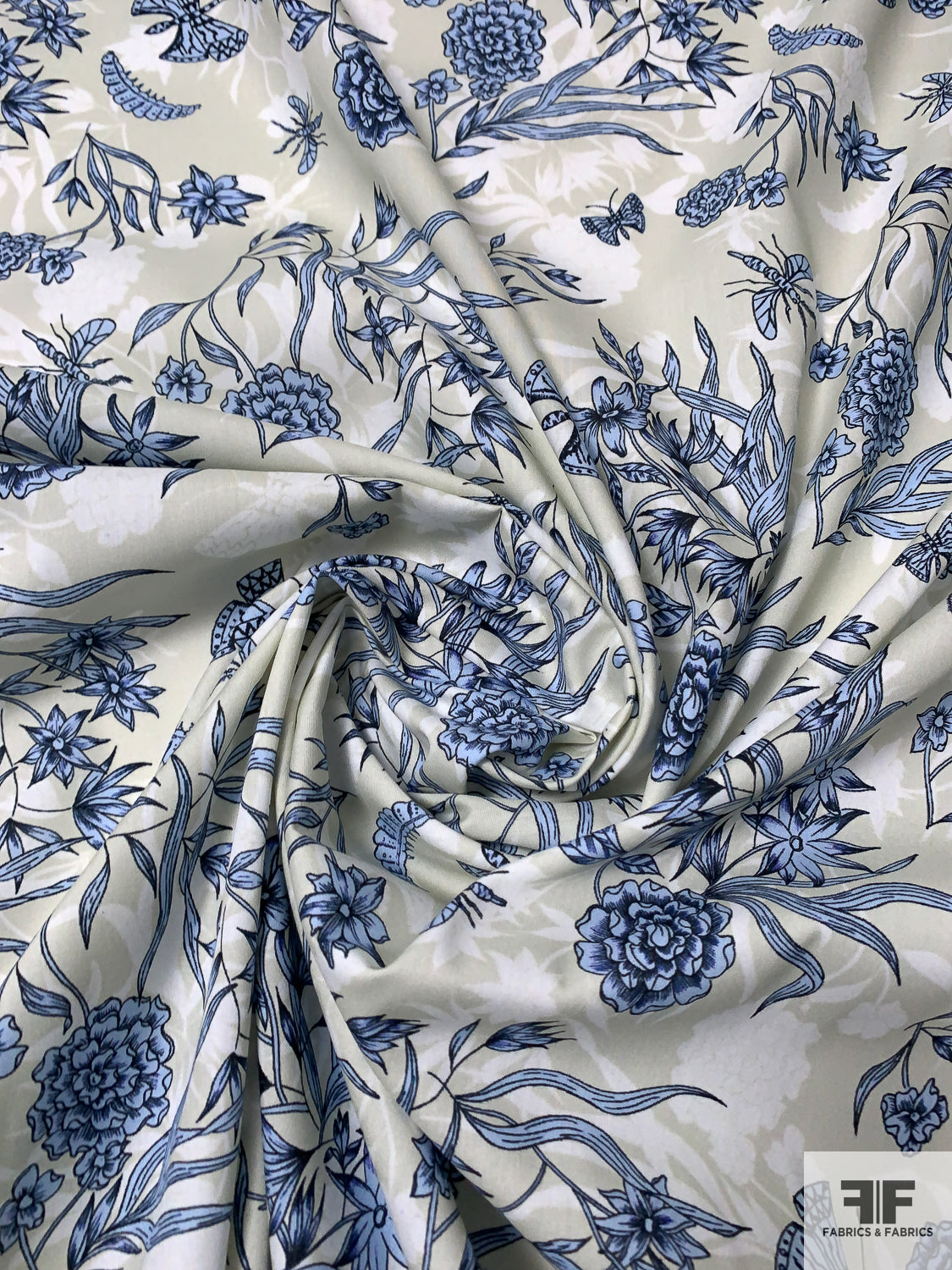 Buy Off White Blue Printed Cambric Cotton Palazzo, SB00162/SHAB14