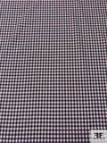 Made in Japan Yarn-Dyed Gingham Plaid Cotton Shirting - Black / White / Red / Yellow