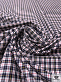 Made in Japan Yarn-Dyed Gingham Plaid Cotton Shirting - Black / White / Red / Yellow