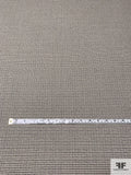 Mini Check Flat Boucle Wool Crepe - Chanterelle Beige / Grey