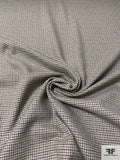 Mini Check Flat Boucle Wool Crepe - Chanterelle Beige / Grey