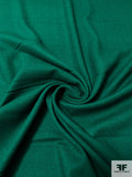 Solid Wool Crepe - Dark Emerald Green