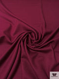 Solid Wool Crepe - Wine Red