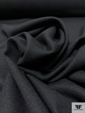 Solid Wool Crepe - Black