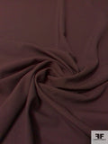 Solid Wool Gabardine Suiting - Dark Brown