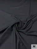 Solid Wool Gabardine Suiting - Black