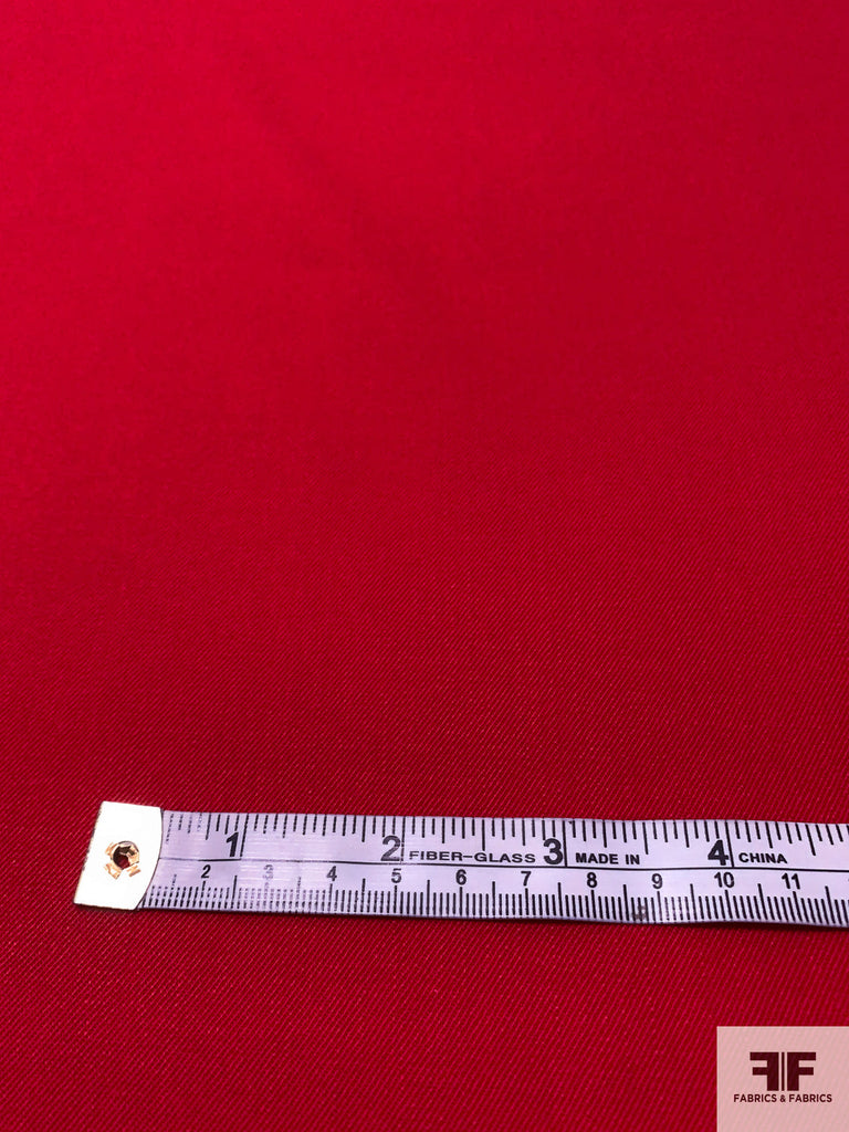 Solid Wool Gabardine Suiting - Red | FABRICS & FABRICS – Fabrics & Fabrics