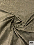 Italian Ornate Floral Embossed Stretch Cotton Corduroy - Clay