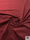 Solid Stretch Pinwale Cotton Corduroy - Clay Maroon