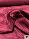 Solid Wide Wale Cotton Corduroy - Burgundy