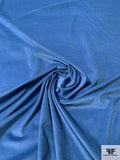 Italian Solid Stretch Cotton Corduroy - Cottage Blue