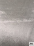 Italian Solid Stretch Cotton Corduroy with Sheen - Lustrous Grey