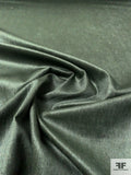 Solid Pinwale Stretch Cotton Corduroy with Luster Finish - Frosty Evergreen