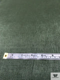 Solid Pinwale Stretch Cotton Corduroy with Luster Finish - Frosty Evergreen