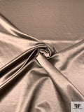 Italian Solid Viscose Blend Satin - Bronze