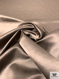 Italian Solid Viscose Blend Satin - Bronze