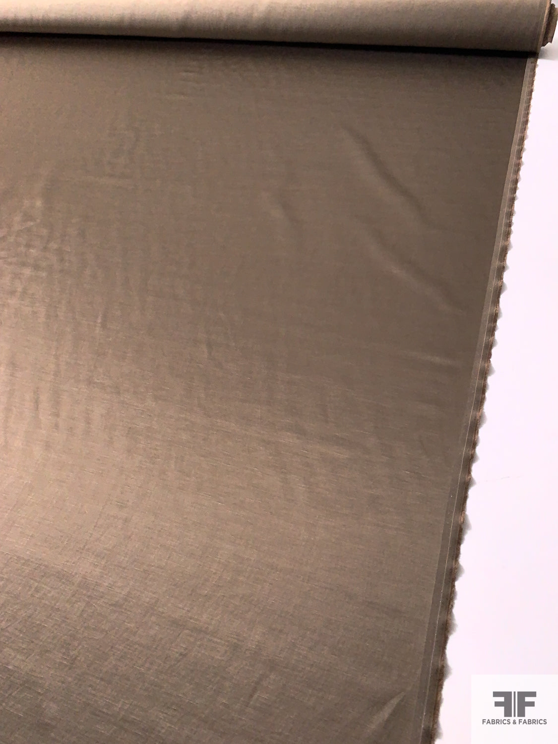 Italian Solid Viscose Blend Satin - Bronze