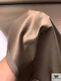 Italian Solid Viscose Blend Satin - Bronze