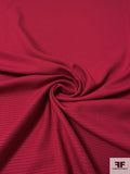 Italian Pique-Weave Wool Suiting - Raspberry