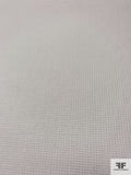 Italian Pique-Weave Cotton Brocade with Slight Sheen - Off-White