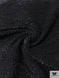 Italian Boucle Wool Jacket Weight Coating - Black