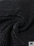Italian Boucle Wool Jacket Weight Coating - Black