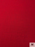 Italian Mini Windowpane Wool Crepe Suiting - Red / Navy