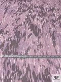 Abstract Graphic Printed Silk Chiffon - Lilac / Shades of Purple