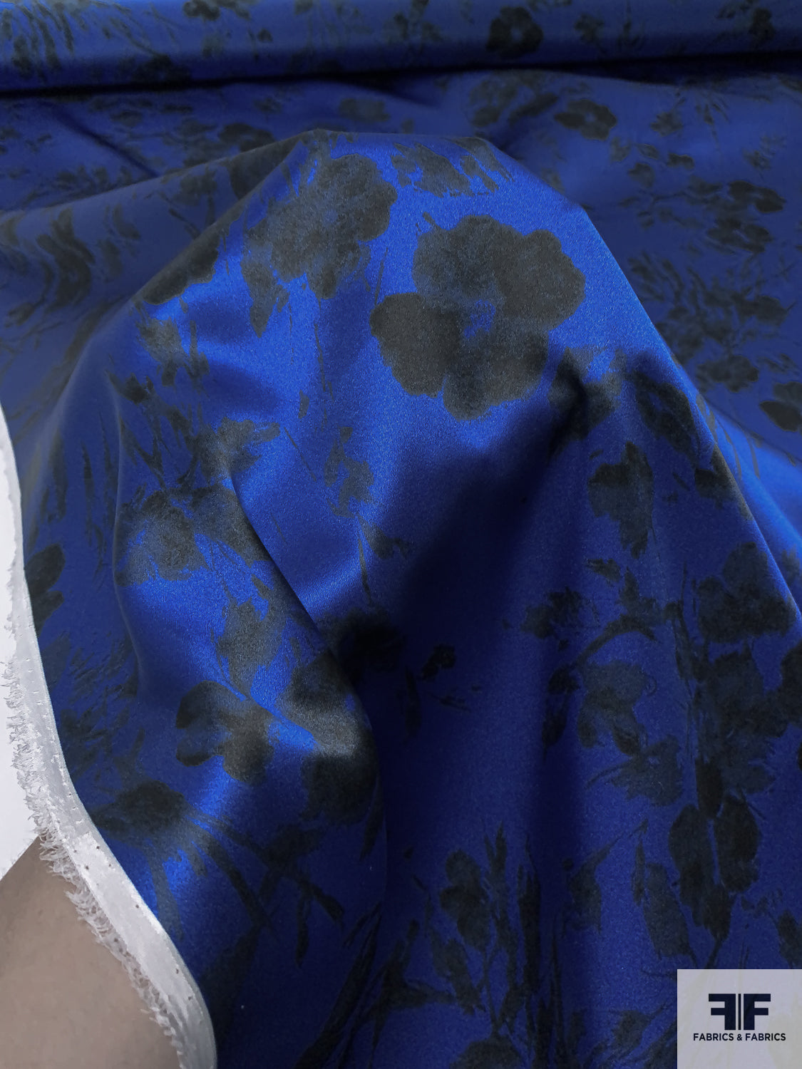 Royal Blue Silk Charmeuse - Fabrics & Fabrics, Silk Fabric 