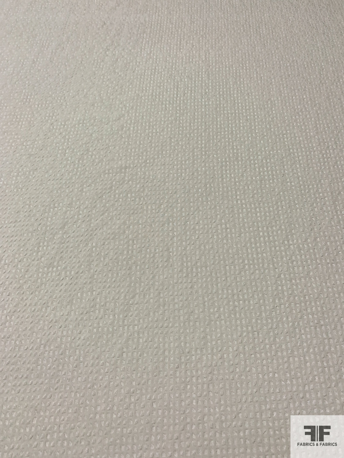 Seersucker Polyester Chiffon - Light Ivory