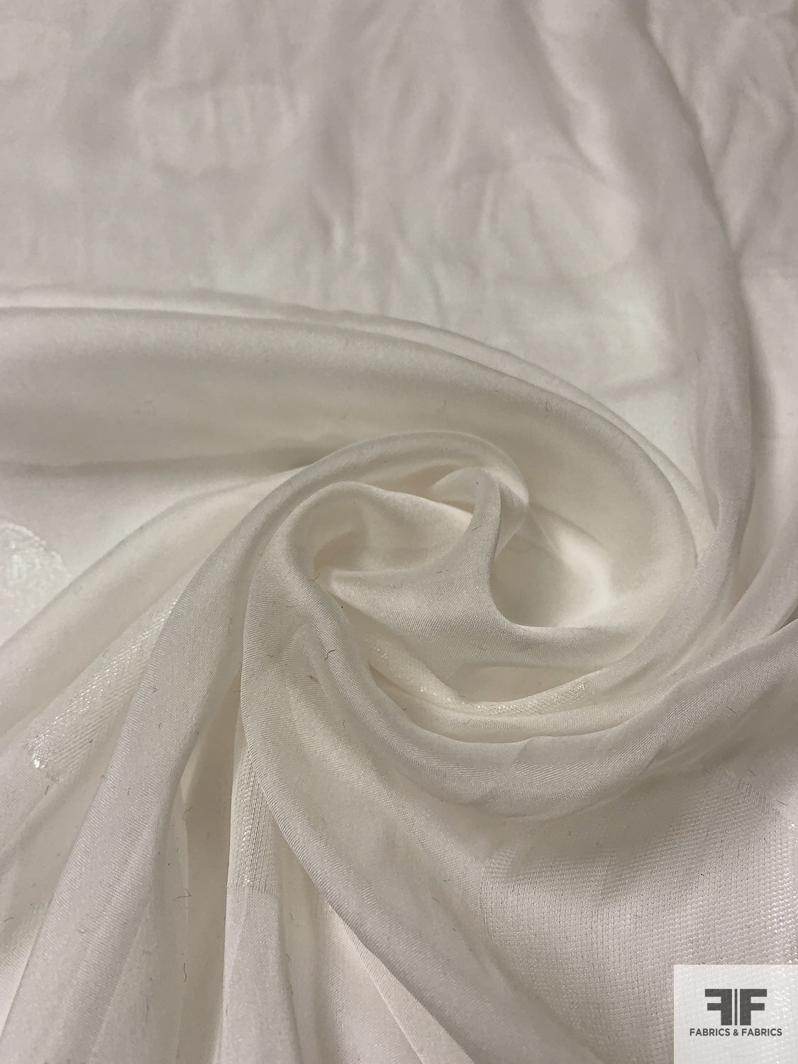 Chiffon Fabric White, by the yard