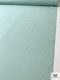 Geometric Clip Silk Blend Chiffon - Dusty Seafoam