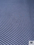 Geometric Clip Polyester Chiffon - Smokey Blue