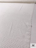 Horizontal Striped Slightly Textured Organza - Off-White