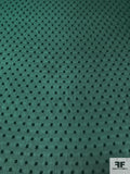 Swiss Dot Polyester Chiffon - Jade Green