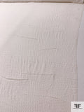 Italian Swiss Dot Silk Chiffon - Light Ivory