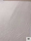 Solid Silk Chiffon with Lurex Pinstripes - Off-White