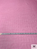 Linen-Weave Sheer Silk with Lurex Plaid Design - Taffy Pink