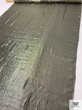 Lurex Pinstriped Silk Chiffon - Silvery-Gold / Black