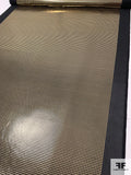 Gold Foil Circles Printed on Polyester Chiffon - Gold / Black