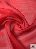 Fine Plain-Weave Solid Silk Gazar - Red