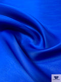 Fine Twill-Weave Solid Silk Gazar - Royal Blue
