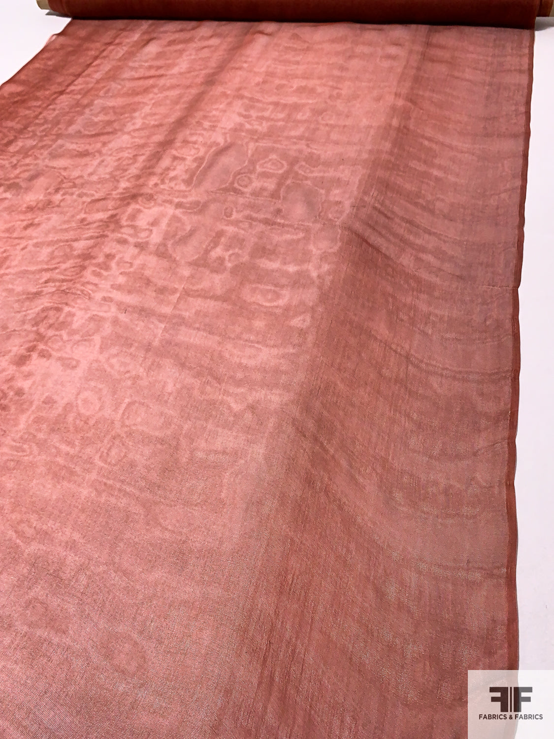 Fine Solid Silk Gauze - Rust | FABRICS & FABRICS – Fabrics & Fabrics