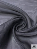 Woven Pin Dot Silk Organza - Midnight Navy / White