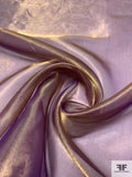 Solid Metallic Lamé Silk Organza - Gold / Purple