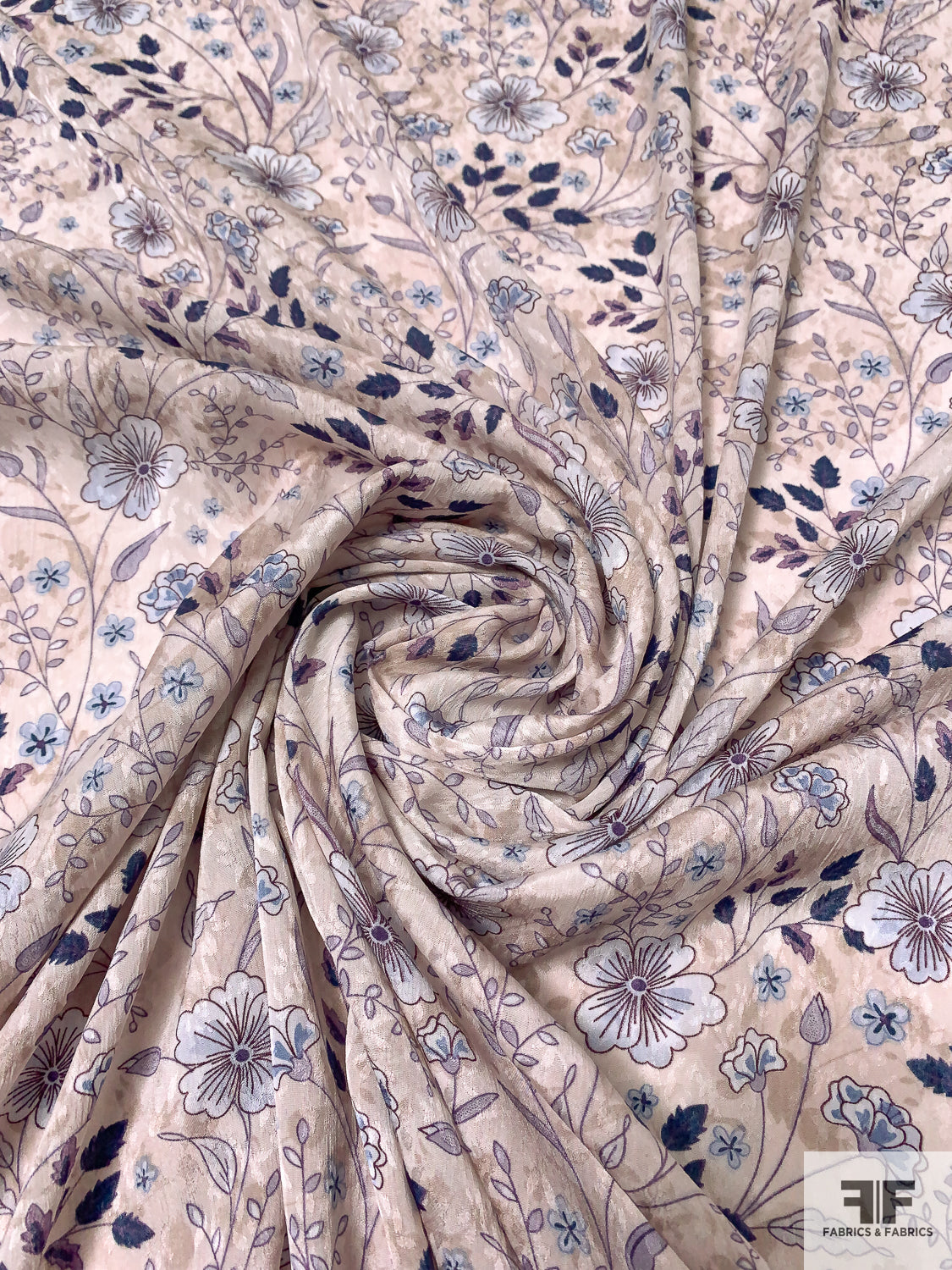floral polyester dress fabric Floral Koshibo Print Polyester Dress Fabric 048532
